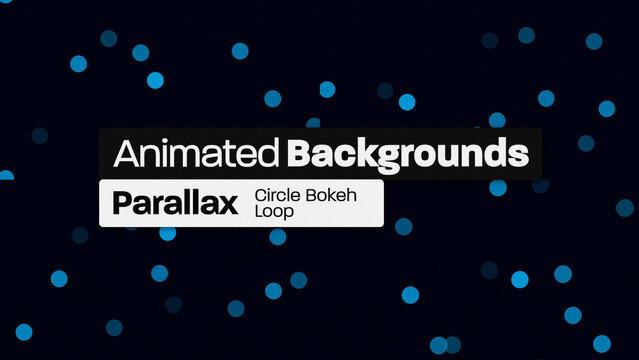Parallax Circle Bokeh Animated Backgrounds 153 