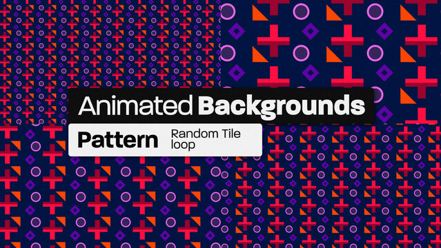 Pattern Random Tiles Animated Backgrounds 134
