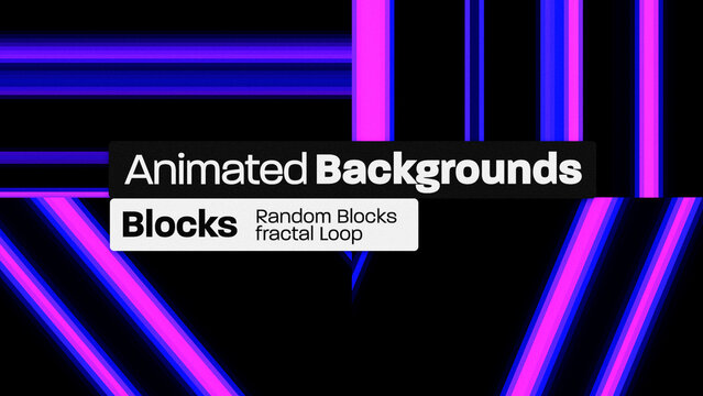 Pixelated Blocks Random Animated Backgrounds 077 