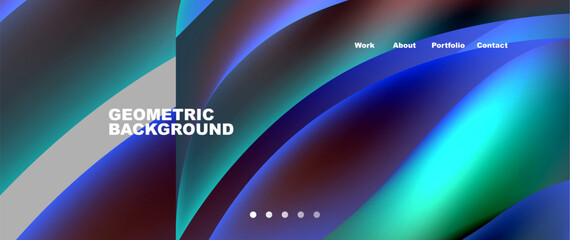 Colorful flowing shapes, wave lines with neon gradients. Vector Illustration For Wallpaper, Banner, Background, Card, Book Illustration, landing page