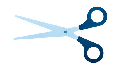 Papercraft blue scissors transparent png