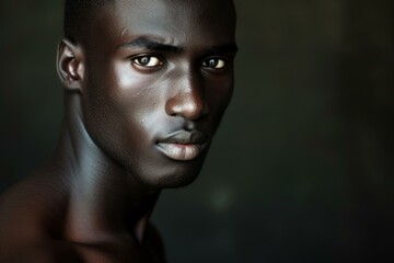 Determined African male black. Luxury person. Generate Ai
