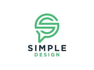 Fototapeta premium Letter S logo design template.