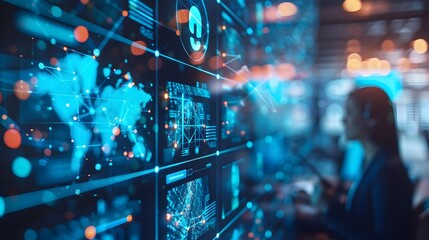 Business Professionals Engaged in Strategic Video Conference for International and Digital Communication