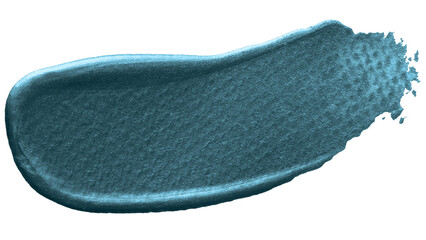 Metallic blue brush stroke transparent png
