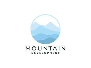 Mountain Logo, Mountain modern style.