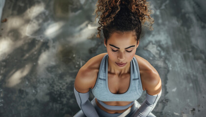 A person in an athleisure outfit, ready for a workout session, athleisure, workout, style