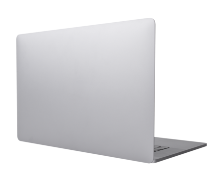 Laptop cover transparent mockup digital device