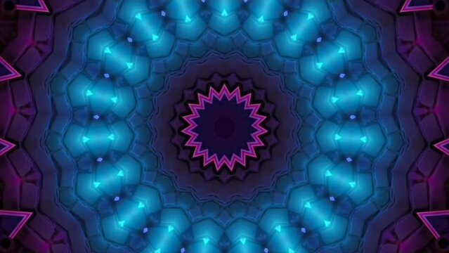 Waves of love colorful 3d seamless psychedelic loop 4k art with abstract mandala pattern for new age dmt lsd spiritual awakening and opening chakra virtual video animation background 
