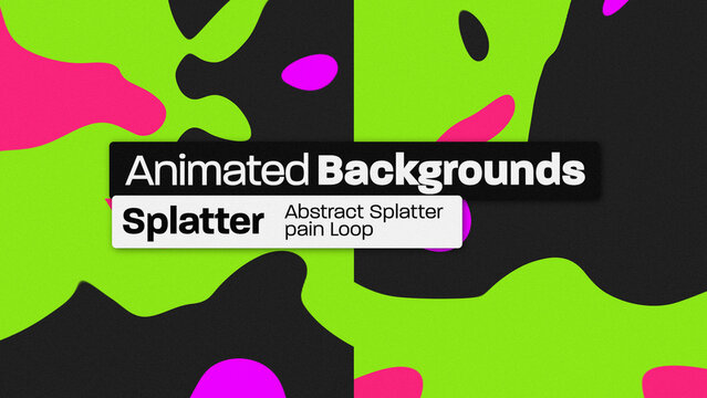 Splatter Paint Animated Backgrounds 098