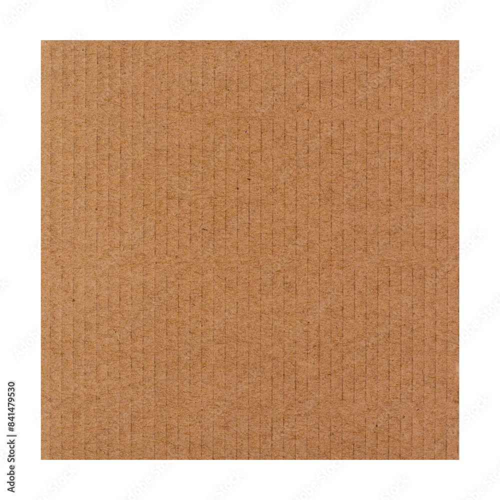 Wall mural Brown cardboard paper png sticker, transparent background