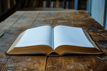 Obraz premium Useful Blank book table. Modern magazine diary. Generate Ai