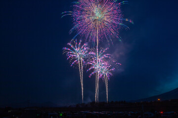 富士山の花火