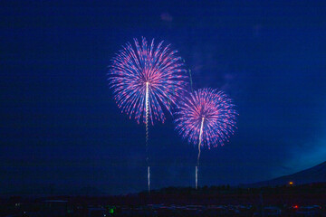 富士山の花火