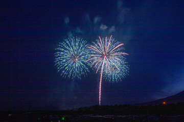 富士山の花火