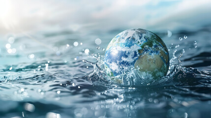 saving water and world environtmental protection conecpt