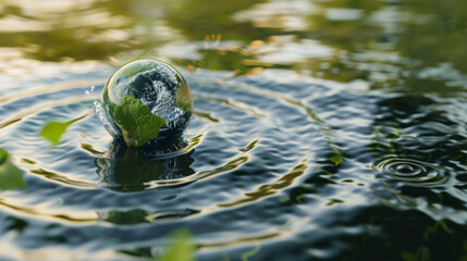saving water and world environtmental protection conecpt