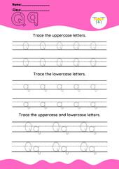 HAND DRAWN LETTER TRACING PRACTICE A-Z