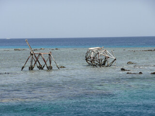 stranded grounded boat