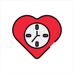 Clock vector icon