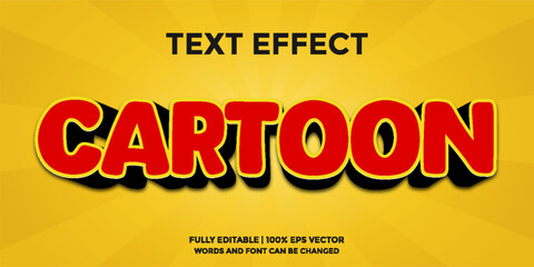 cartoon editable text effect template