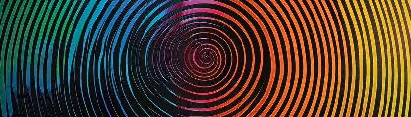 Obraz premium Abstract colorful concentric circles background.