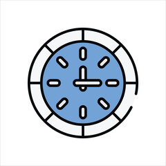 Clock vector icon