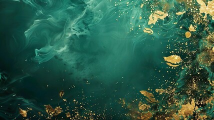 Obraz premium Illustration of design background with flower and sea 