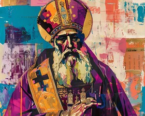 Naklejka premium Adopting a Pop Art style