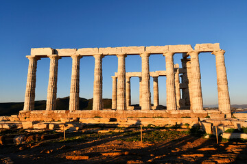 Fototapeta premium Greece, Cape Sounion, Temple of Poseidon