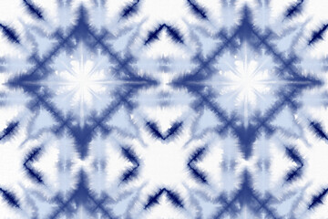 Shibori pattern png indigo tie dye on transparent background