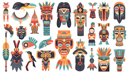 Various mask stickers
