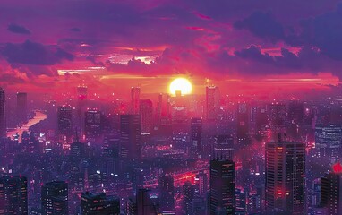 The retro-futuristic cityscapes blend past aesthetics with future aspirations, creating a visually stunning and imaginative experience.