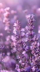 Fototapeta premium Soft Lavender Backdrop with Subtle Gradient for Elegant Product Presentations