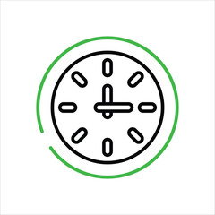 Clock vector icon
