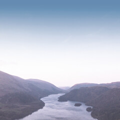 Mountains background png, aesthetic transparent design