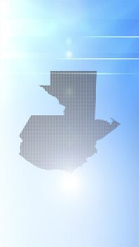 Mobile Vertical Resolution 2160x3840 Pixels, Guatemala Map Opener on Minimal Background, Multi Purpose Background Useful for Politics, Elections, Travel, News and Sports Events