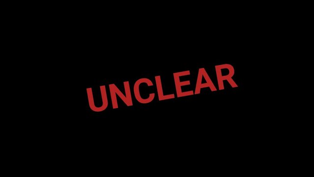 Unclear Stamp Effect Text Animation