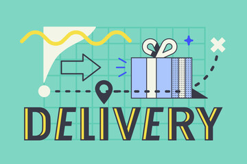 Delivery lettering and gift