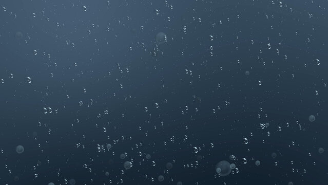 Underwater Rising Bubbles Loop Background 4K 1:1 16:9 9:16