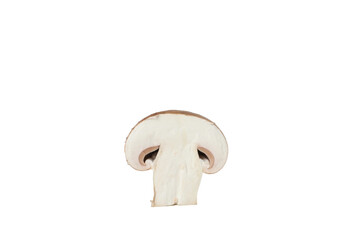 PNG, Sliced fresh champignon, isolated on white background