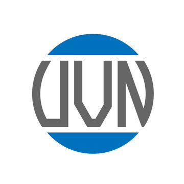 UVN letter logo design on white background. UVN creative initials circle logo concept. UVN letter design.