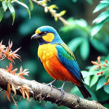blue and yellow macaw