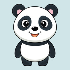 panda icon symbol sign from modern animals