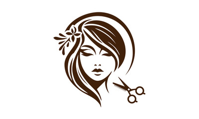 Beautiful woman Face for Beautician Logo