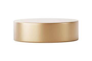 Gold 3D png podium sticker, product display on transparent background