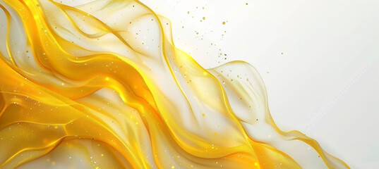 Fototapeta premium Abstract Yellow Background with Golden Lines
