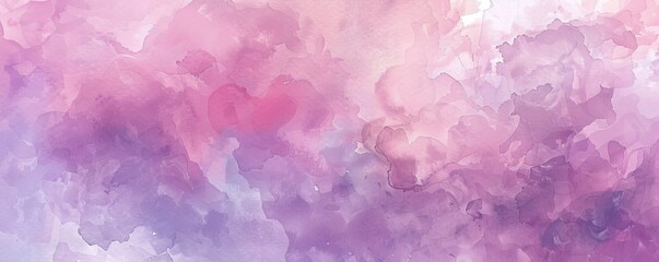Fototapeta premium Abstract purple and pink watercolor background.