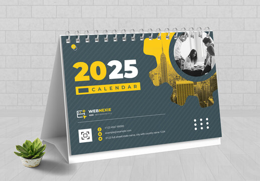 Desk Calendar Template Layout