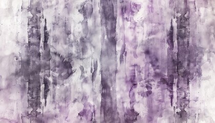 Obraz premium Abstract purple and white watercolor background with vertical brush strokes.